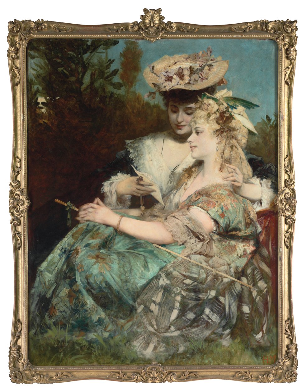 Kjærlighetsbrevet, 1875 av Hans Makart