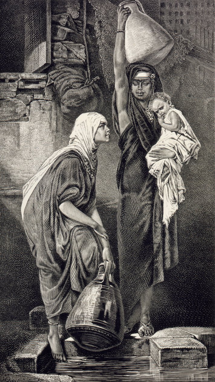 Egyptiske kvinner som tegner vann av Hans Makart