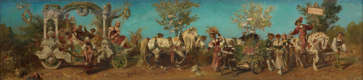 Utkast til festtoget 1879 - Hagebruk av Hans Makart
