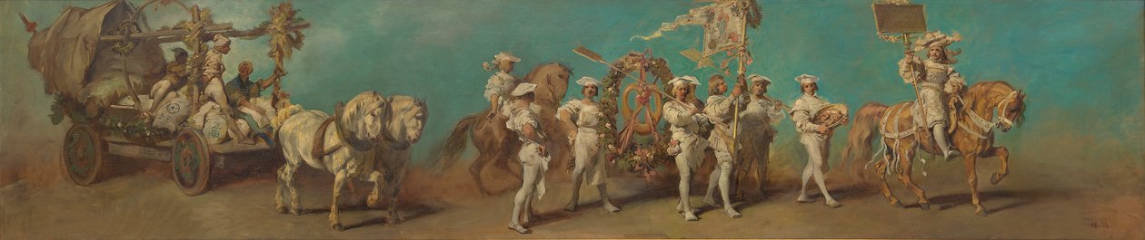 Utkast til festtoget i 1879 - Møllerne og bakerne av Hans Makart