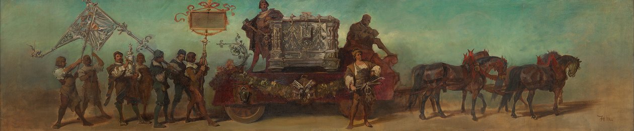 Utkast til festtoget i 1879 - Låsesmedene av Hans Makart