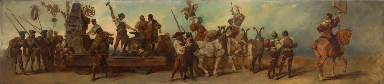 Utkast til festtoget 1879 - Smien av Hans Makart