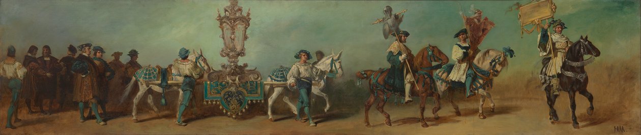 Utkast til festtoget i 1879 - Blikkenslagerne av Hans Makart