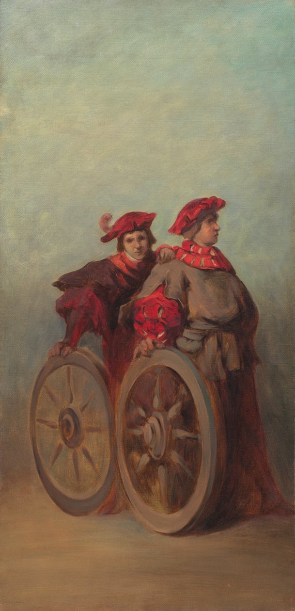 Utkast til festtoget i 1879 - To svenner av Hans Makart
