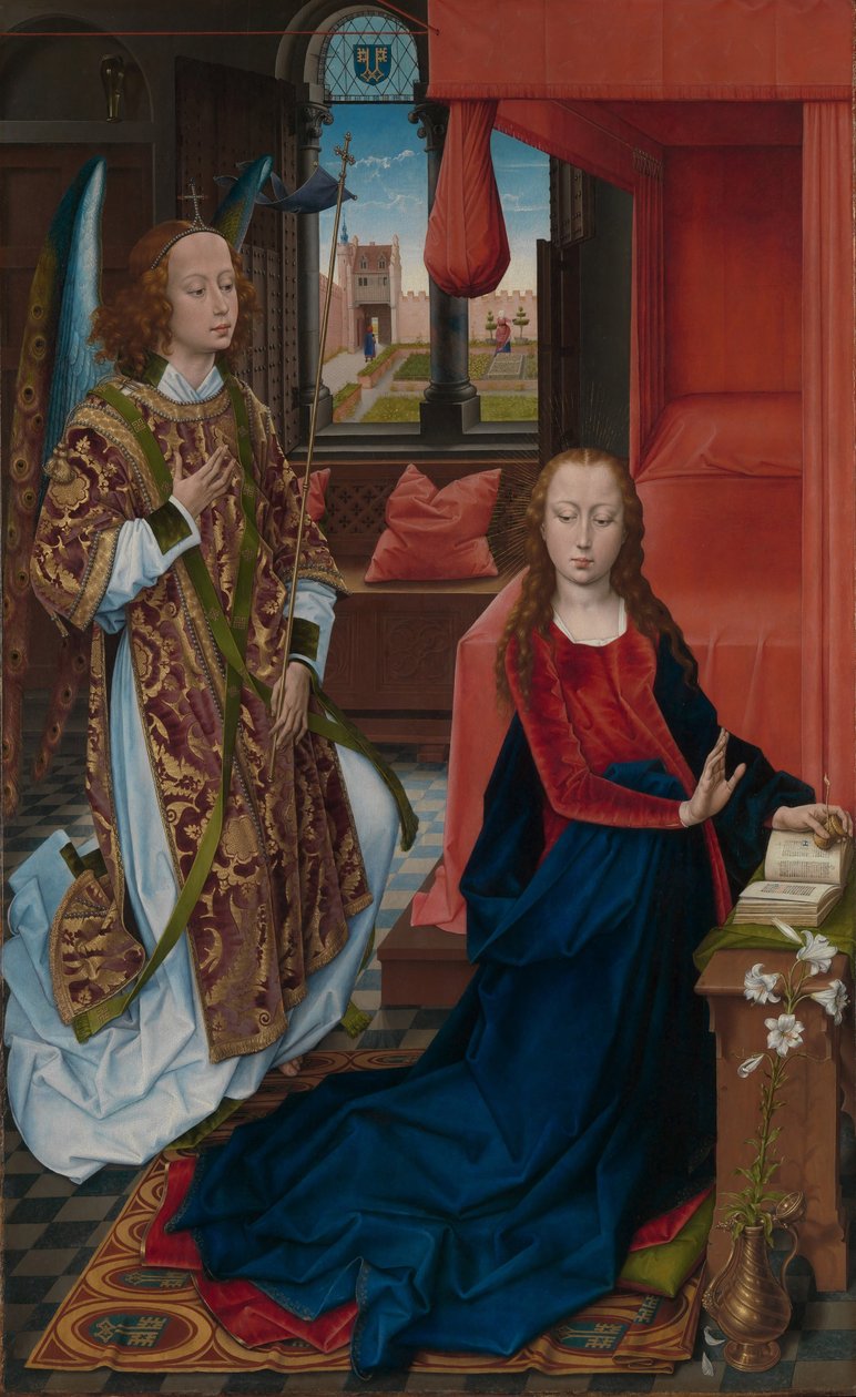 Kunngjøring, 1465-75 av Hans Memling