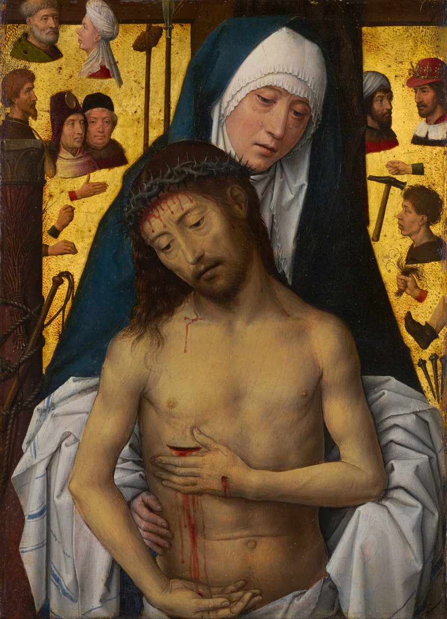 Jomfru Maria viser sorgens mann av Hans Memling