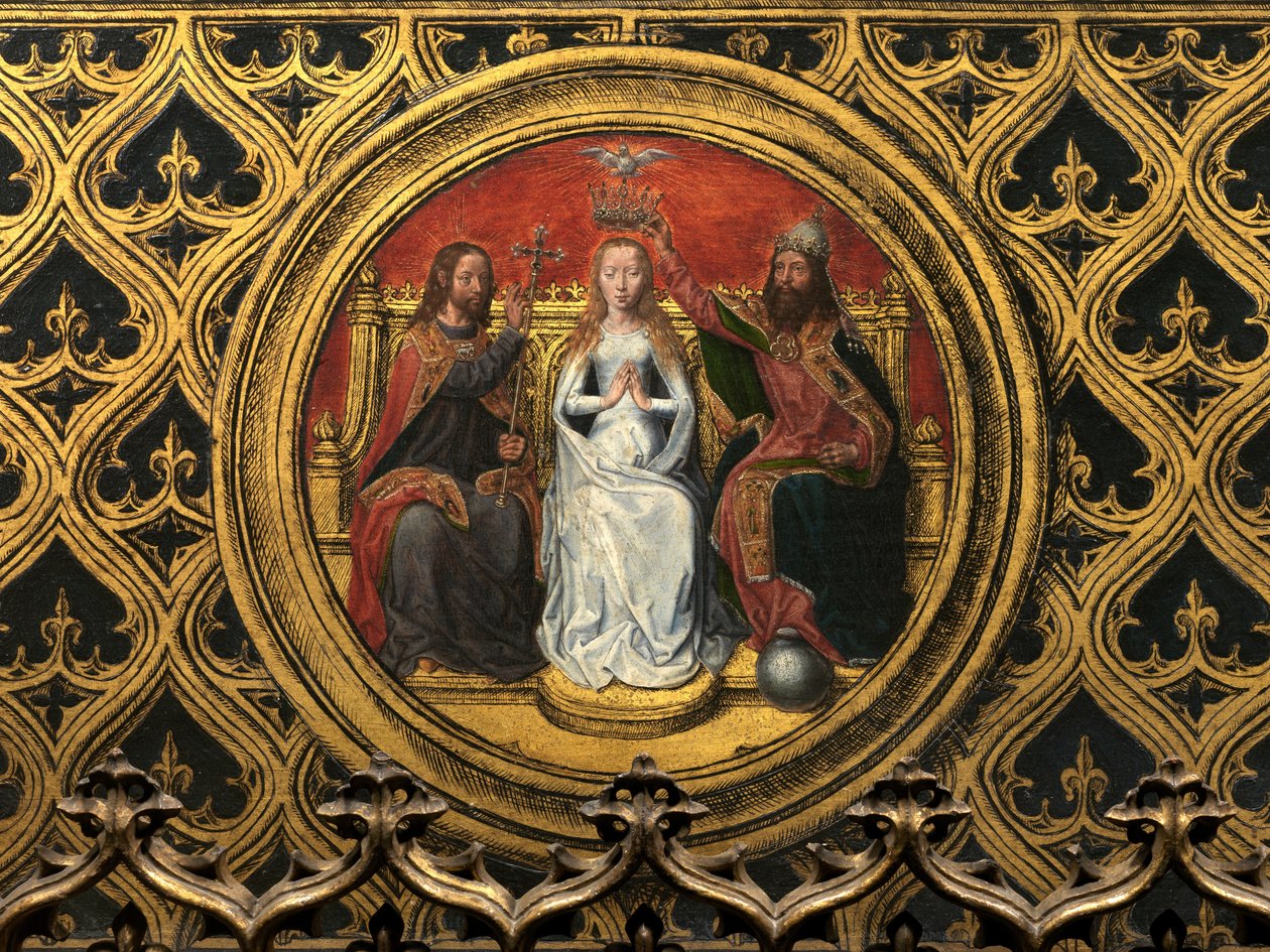Detalj av relikvieskrinet til Saint Ursula av Hans Memling