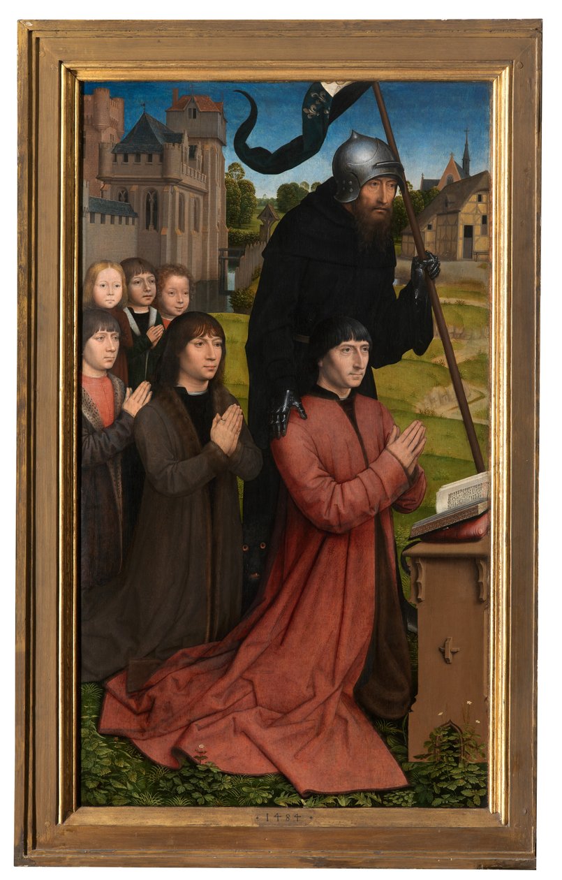 Detalj av triptyken til Willem Moreel av Hans Memling