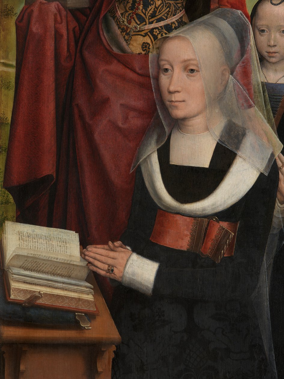 Detalj av triptyken til Willem Moreel av Hans Memling