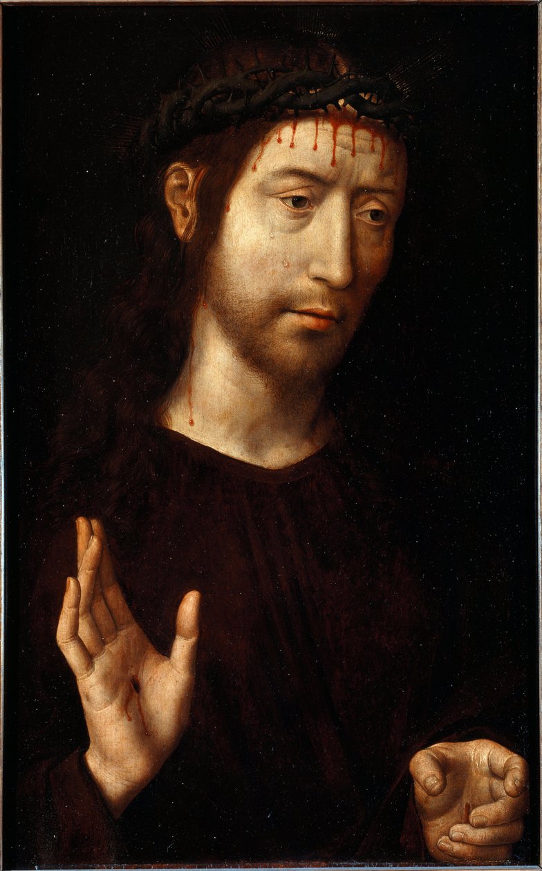 Jesus Kristus tornekrone Maleri av Hans Memling (1435/40-1494) av Hans Memling