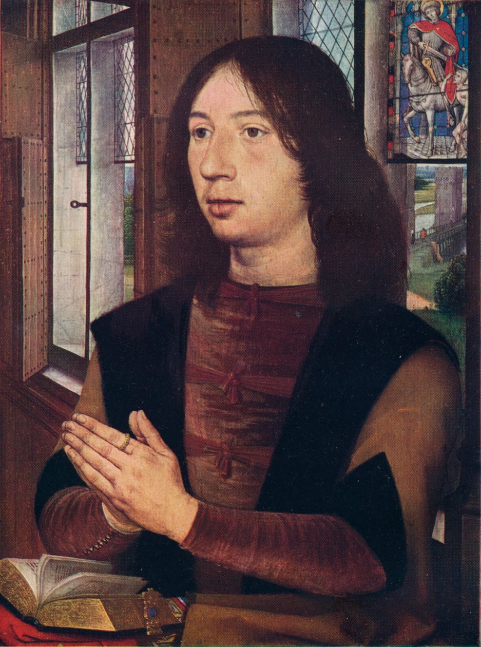 Maarten van Nieuwenhove, fra The Diptych of Maerten van Nieuwenhove, 1487 av Hans Memling