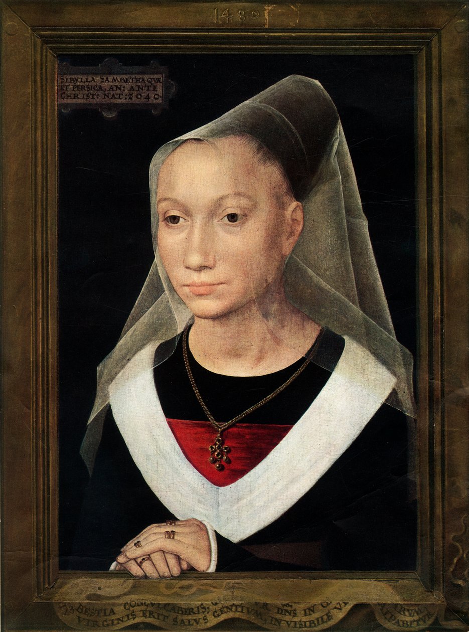 Portrett av Marie, datter av Willem Moreel, 1480. av Hans Memling