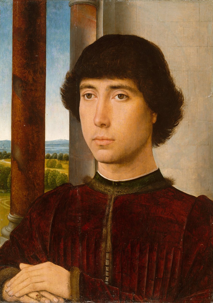 Portrett av en ung mann, ca. 1472-75. av Hans Memling
