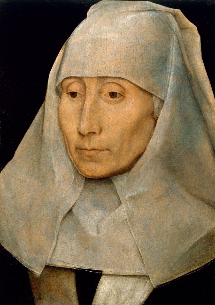 Portrett av en gammel kvinne, 1468-70 av Hans Memling