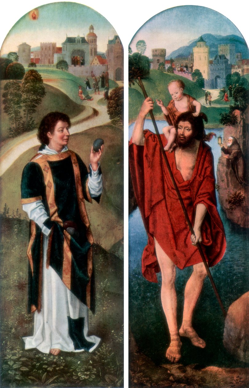 St Stephen og St Christopher, 1927 av Hans Memling