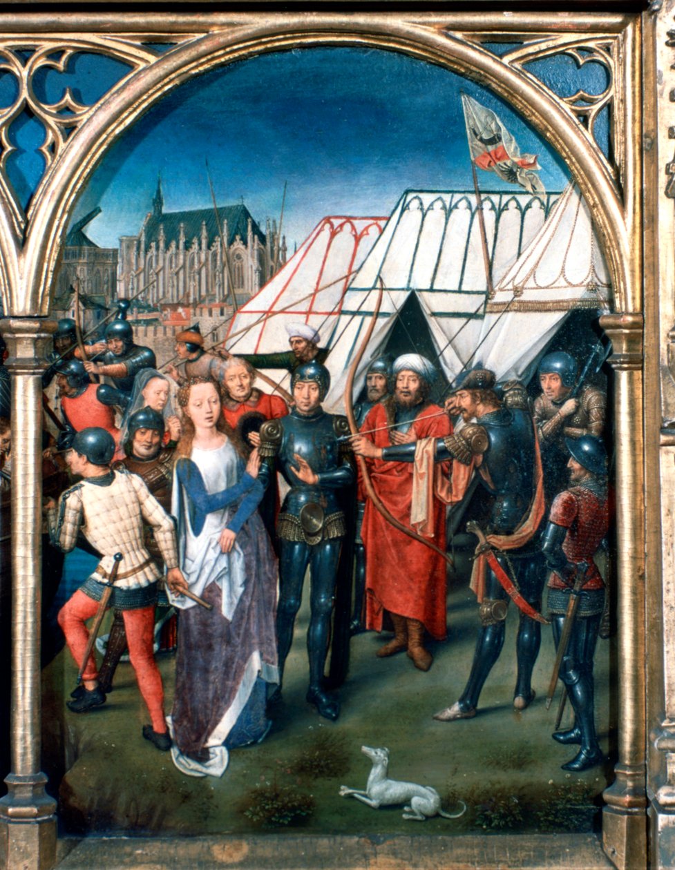 St Ursula-helligdommen, Martyrium i Köln, 1489 av Hans Memling