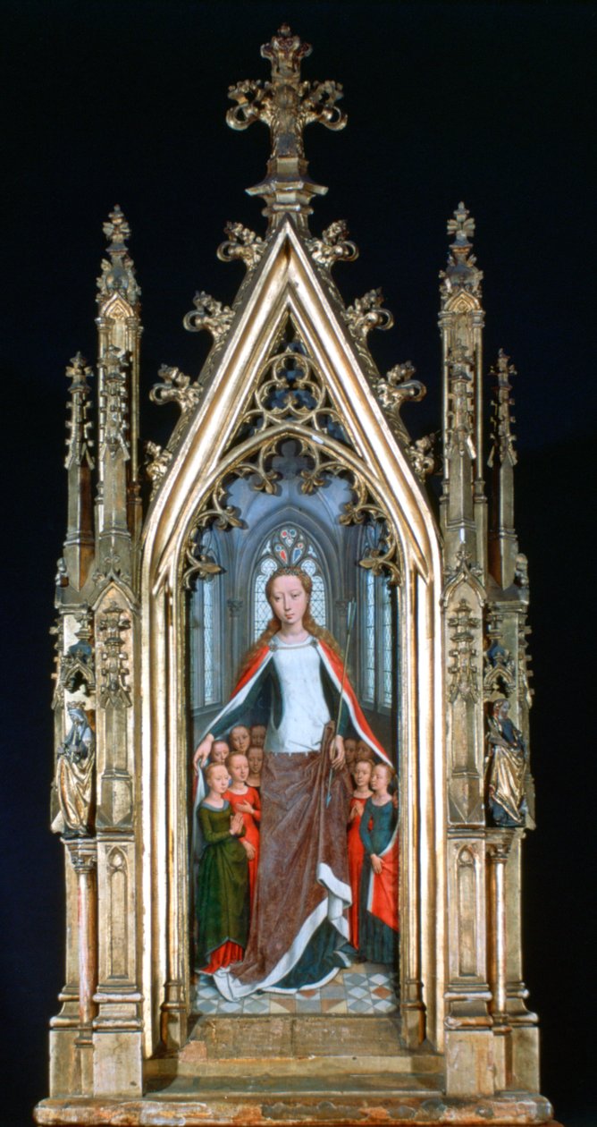 St Ursula-helligdommen, St Ursula og de hellige jomfruer, 1489 av Hans Memling