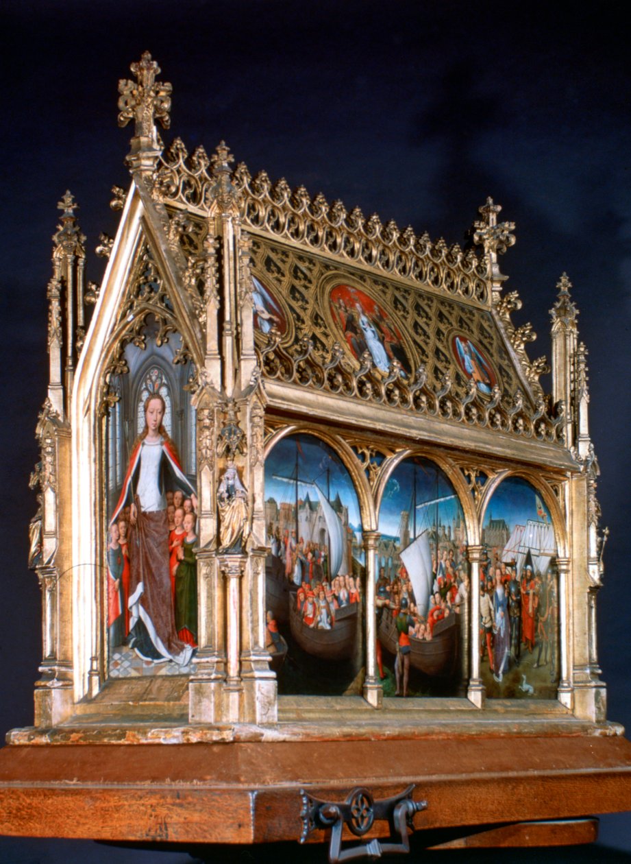St Ursula-helligdommen, St Ursula og de hellige jomfruer, 1489 av Hans Memling
