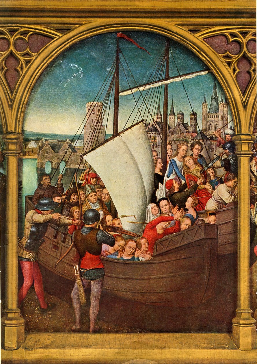 The Martyrdom of the Virgins, 1489. av Hans Memling