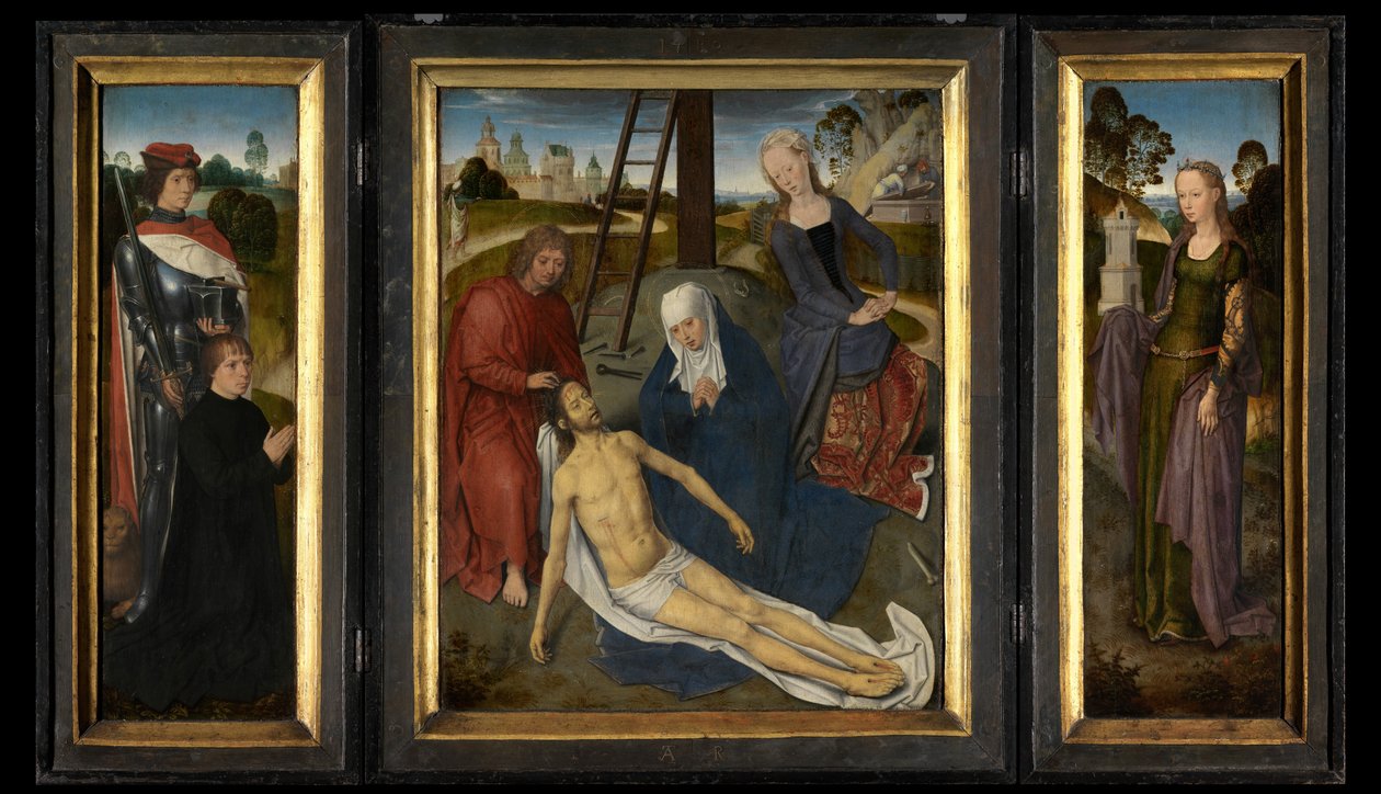 Triptych eller Adriaan Reins av Hans Memling
