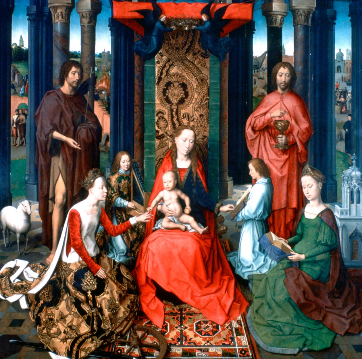 Triptyk av døperen Johannes og evangelisten Johannes, 1479 av Hans Memling
