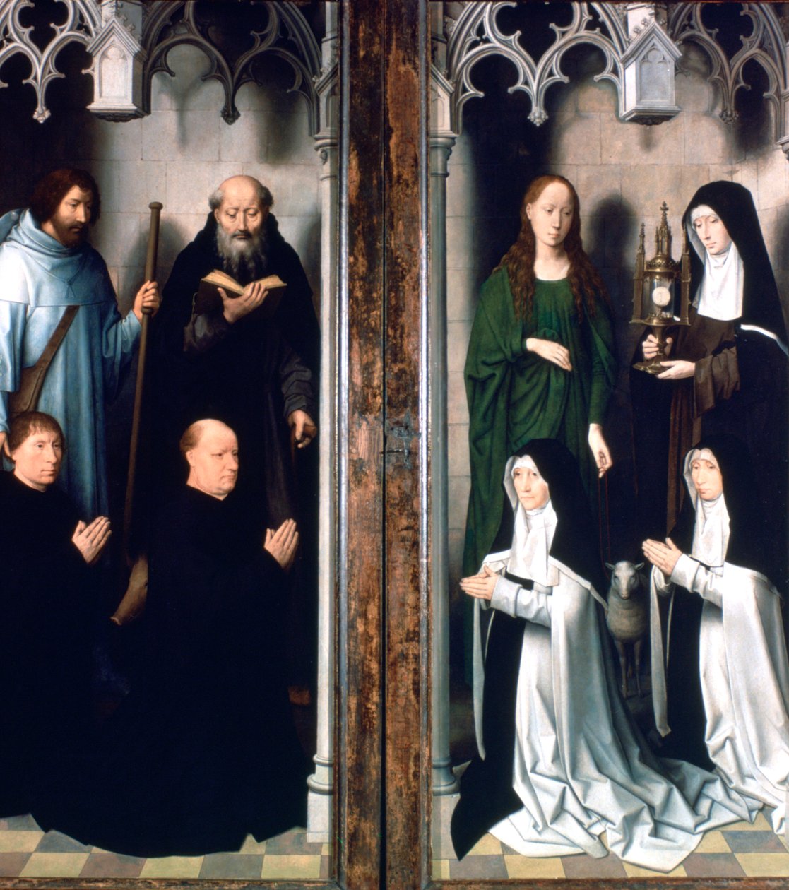 Triptyk av døperen Johannes og evangelisten Johannes, 1479 av Hans Memling