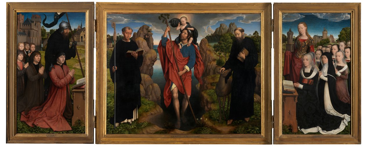 Triptyk av Willem Moreel av Hans Memling