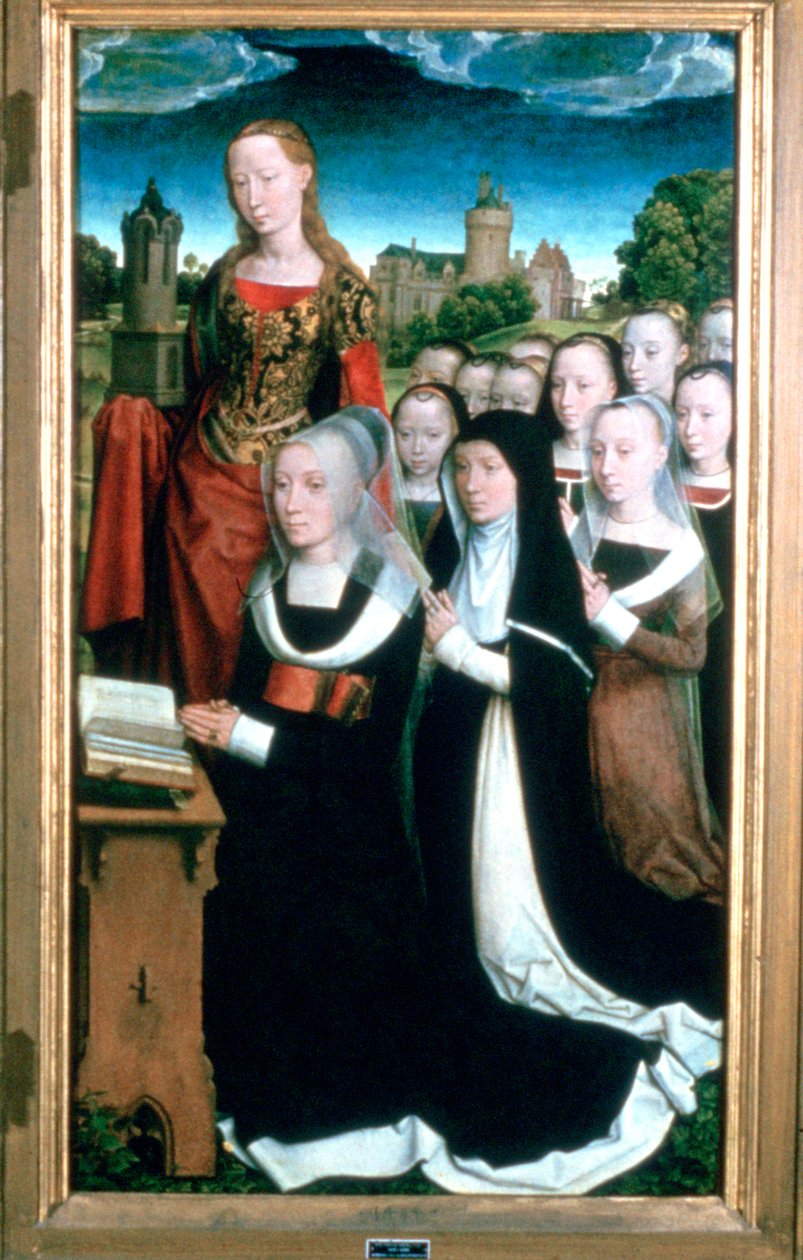 Triptych of the Family Moreel, detalj, 1484 av Hans Memling
