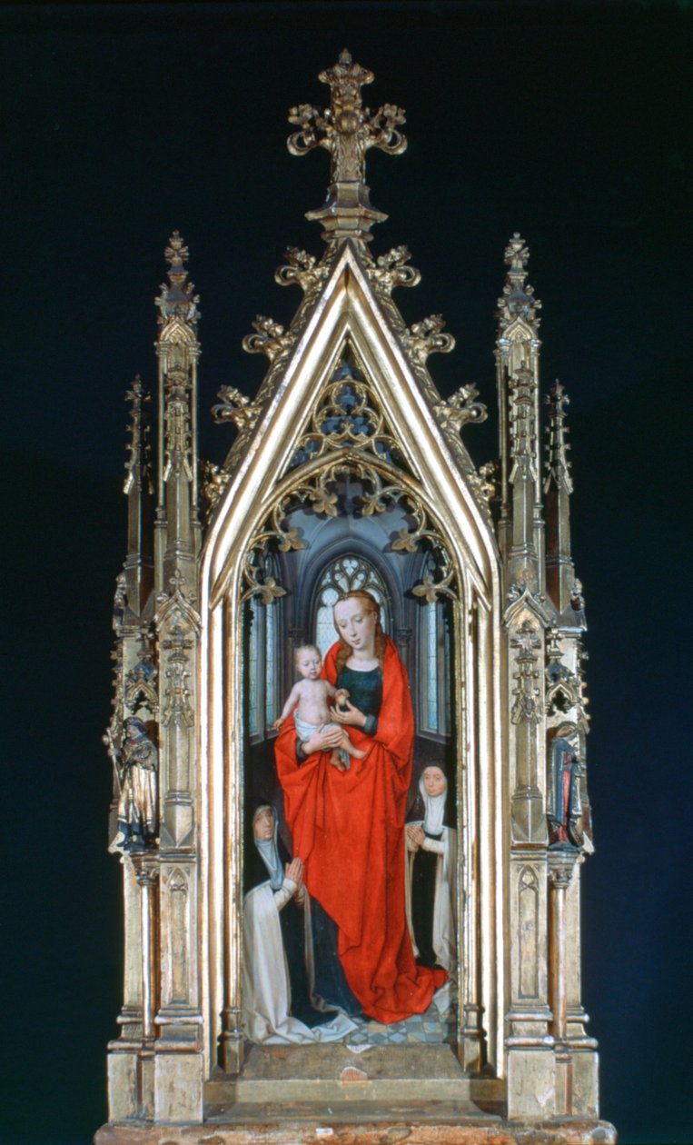 Jomfru og barn, St Ursula-helligdommen, 1489 av Hans Memling