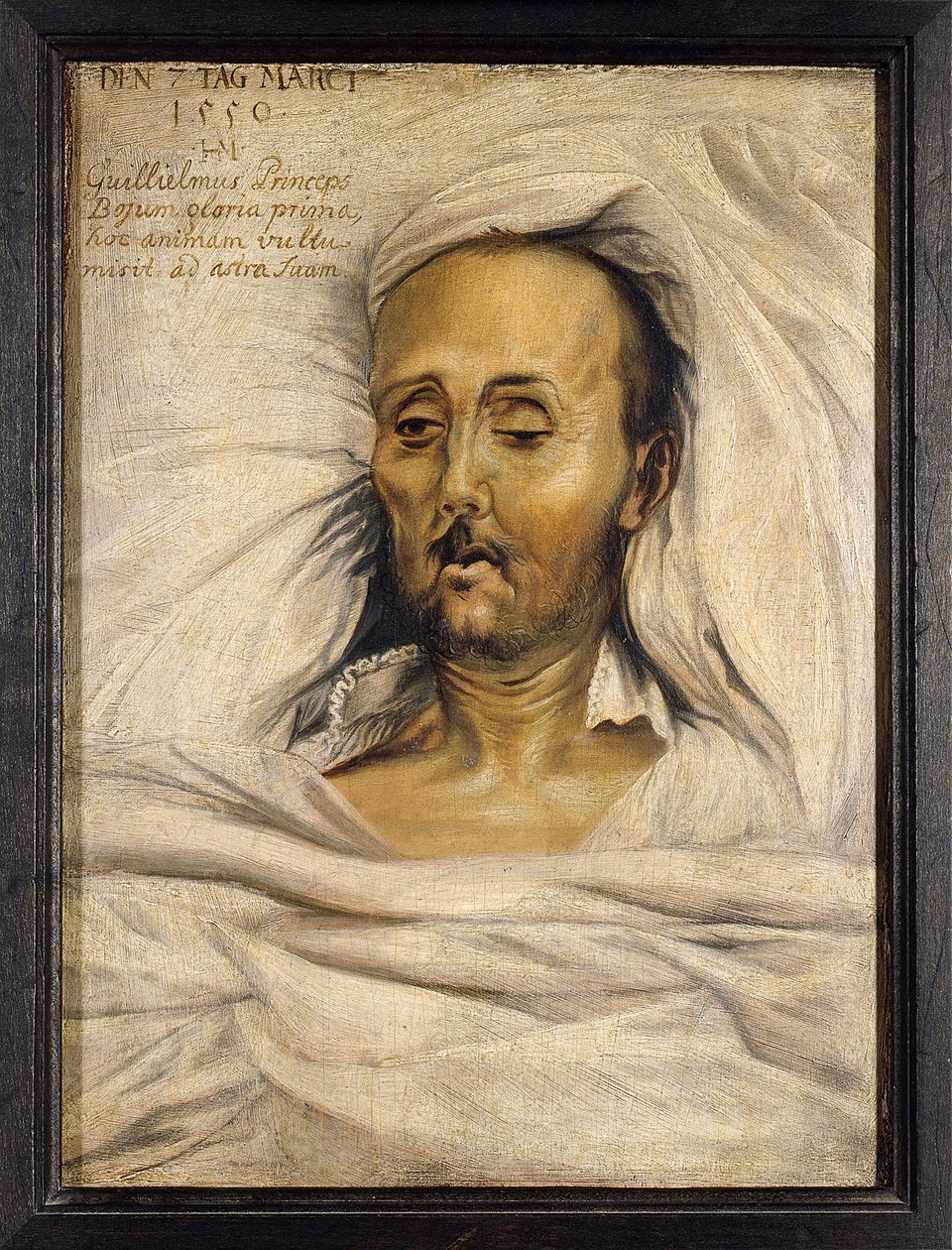 Guillaume IV de Baviere dit le Constant (1493-1550), sur son lit de mort - hertug Vilhelm IV av Bayern på dødsleiet av Mielich (Muelich), Hans (1516-1573) av Hans Mielich or Muelich