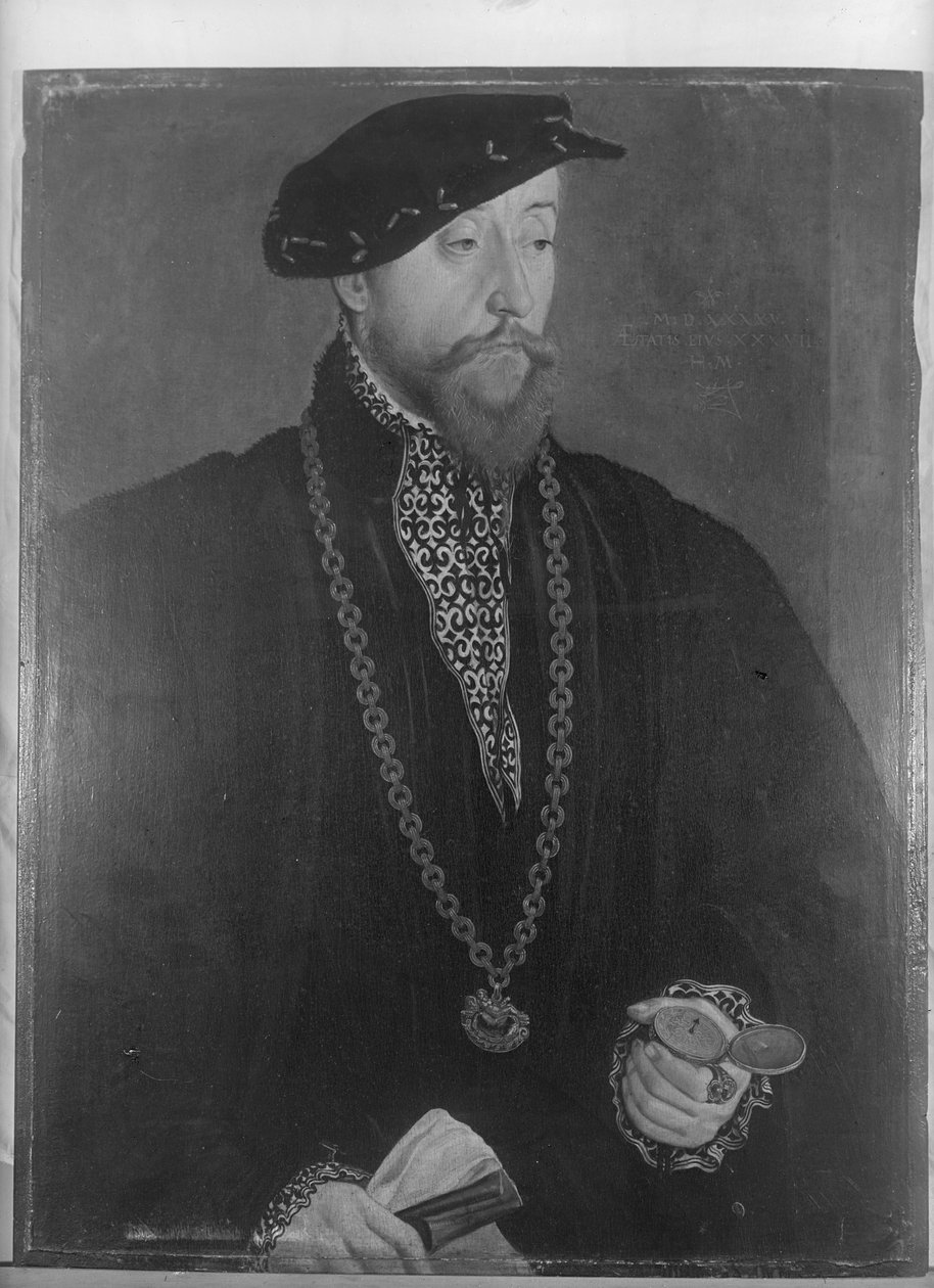 Portrett av Pankraz von Freyberg, 1545 av Hans Muelich or Mielich