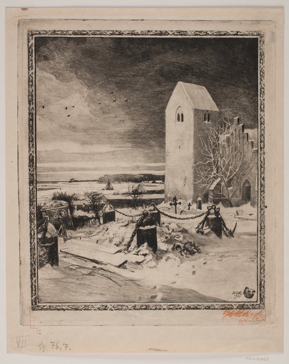 Høyt på en gren. VI. Kirkegården av Hans Nikolaj Hansen