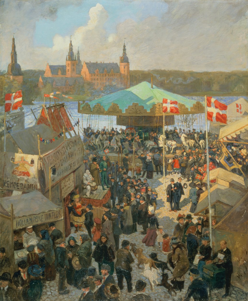 Novembermarked på Hillerød av Hans Nikolaj Hansen