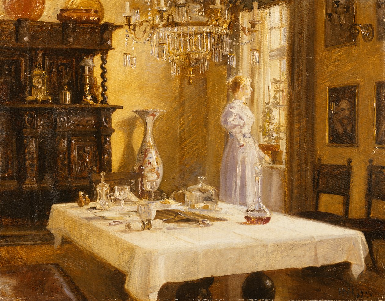 Den sene ankomsten, 1894 av Hans Nikolaj Hansen