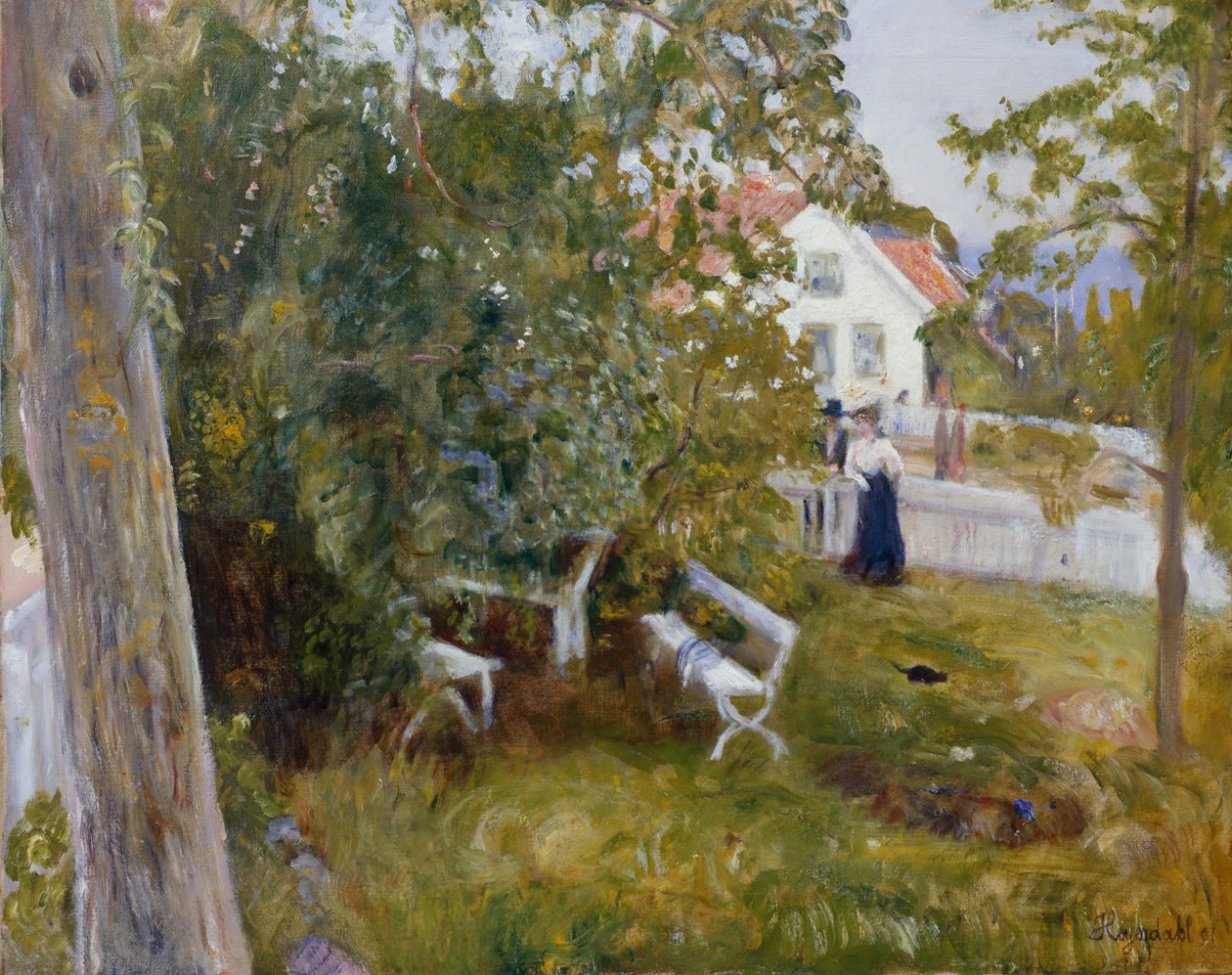 Sommerlandskap av Hans Olaf Heyerdahl