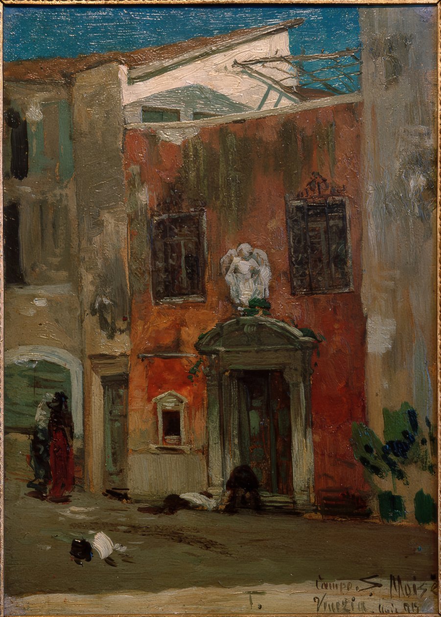 H.P.Feddersen d. J., Campo S. Moisè, Venezia av Hans Peter Feddersen der Jüngere