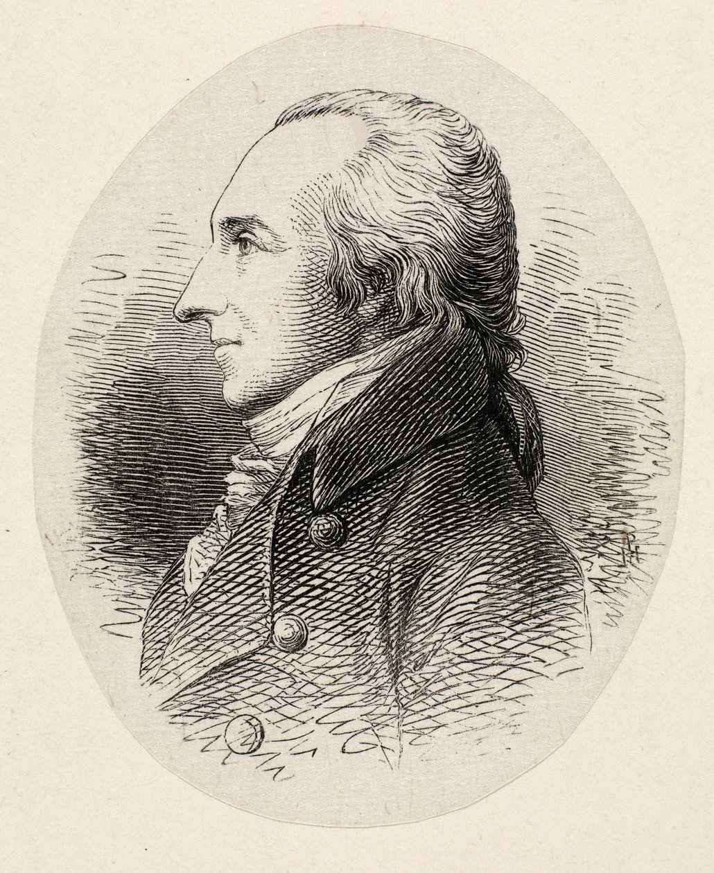Portrett av dirigenten og komponisten Friedrich Ludwig Aemilius Kunzen 1761-1817, av Hans Peter Hansen