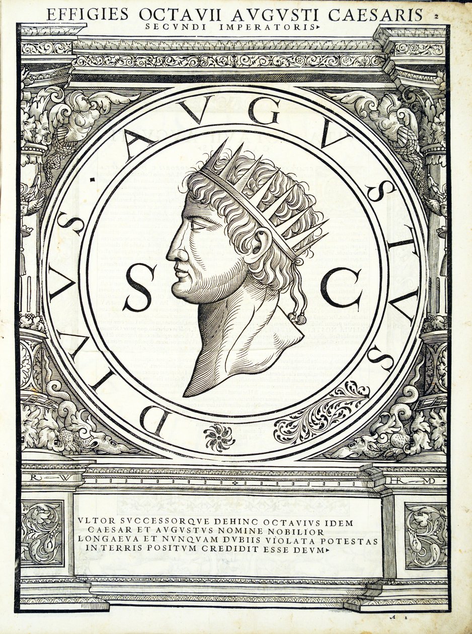 Octavian Caesar, illustrasjon fra 