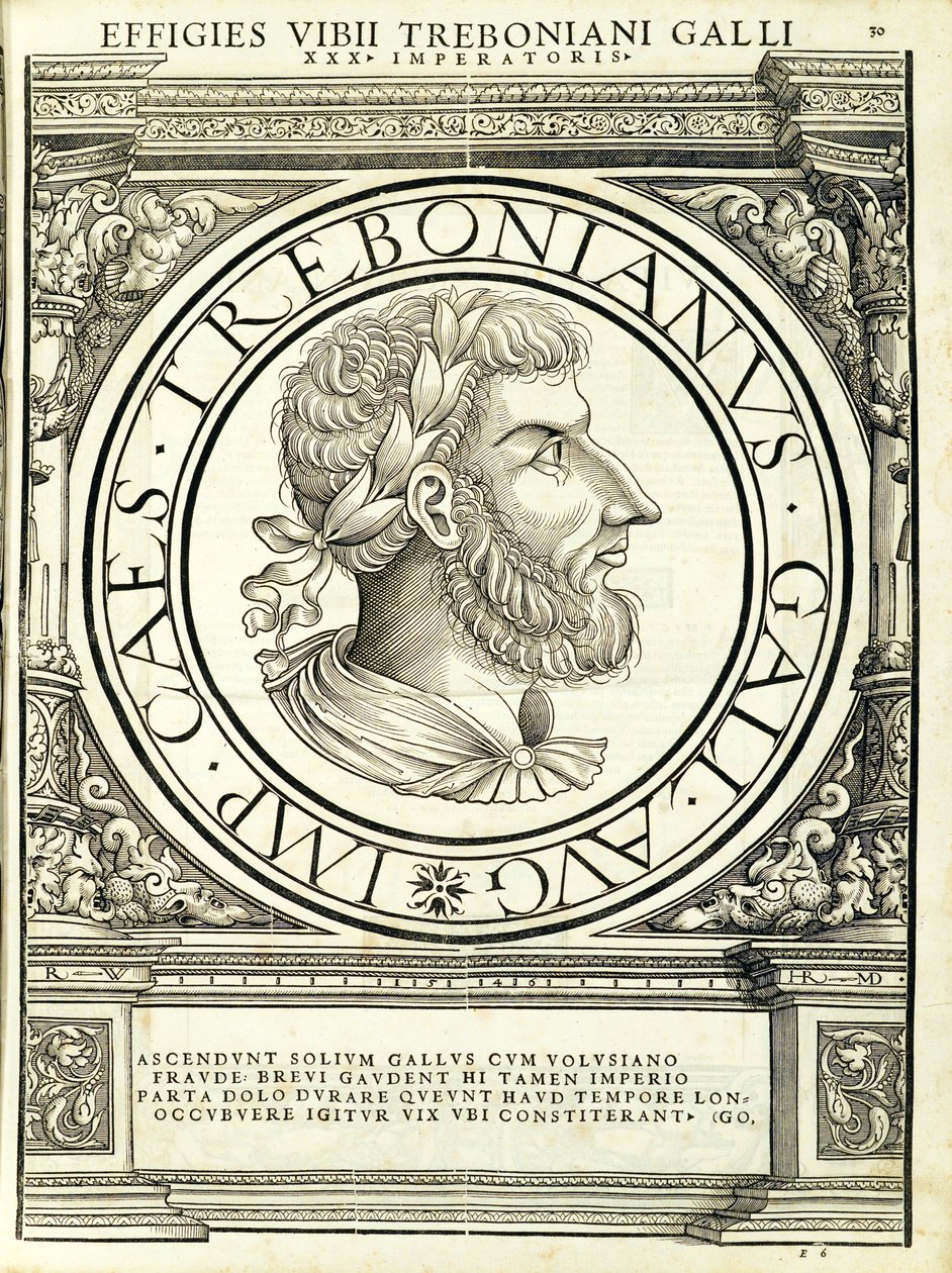 Trebonianus Gallus, illustrasjon fra 