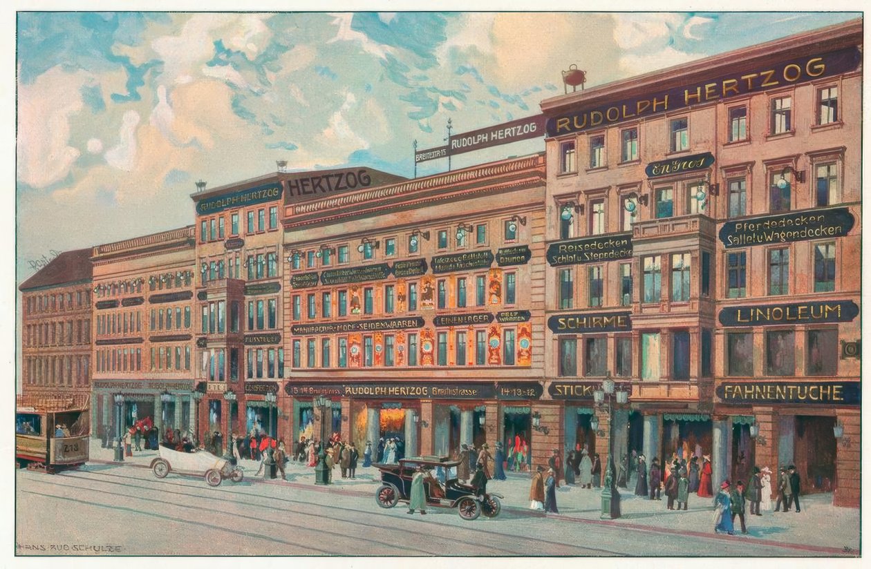 Rudolph Hertzog, Berlin C. Front Breite Strasse av Hans Rudolf Schulze