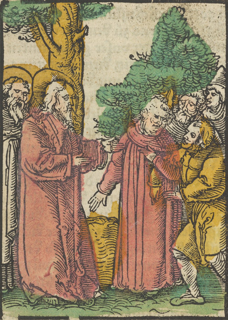 Christ Healing the Deaf-Mute, fra Das Plenarium, 1517. av Hans Schäufelein the Elder