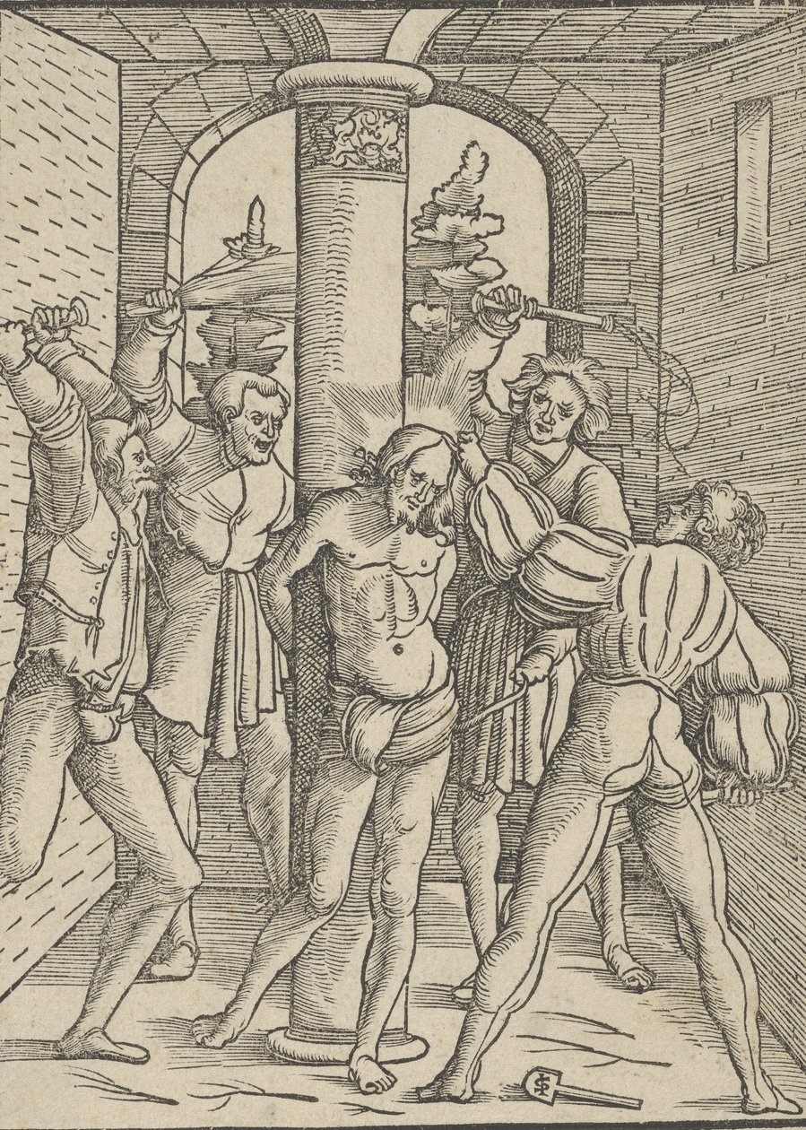 Kristus pisket, fra The Doctrine, Life, and Passion of Jesus Christ, 1537. av Hans Schäufelein the Elder