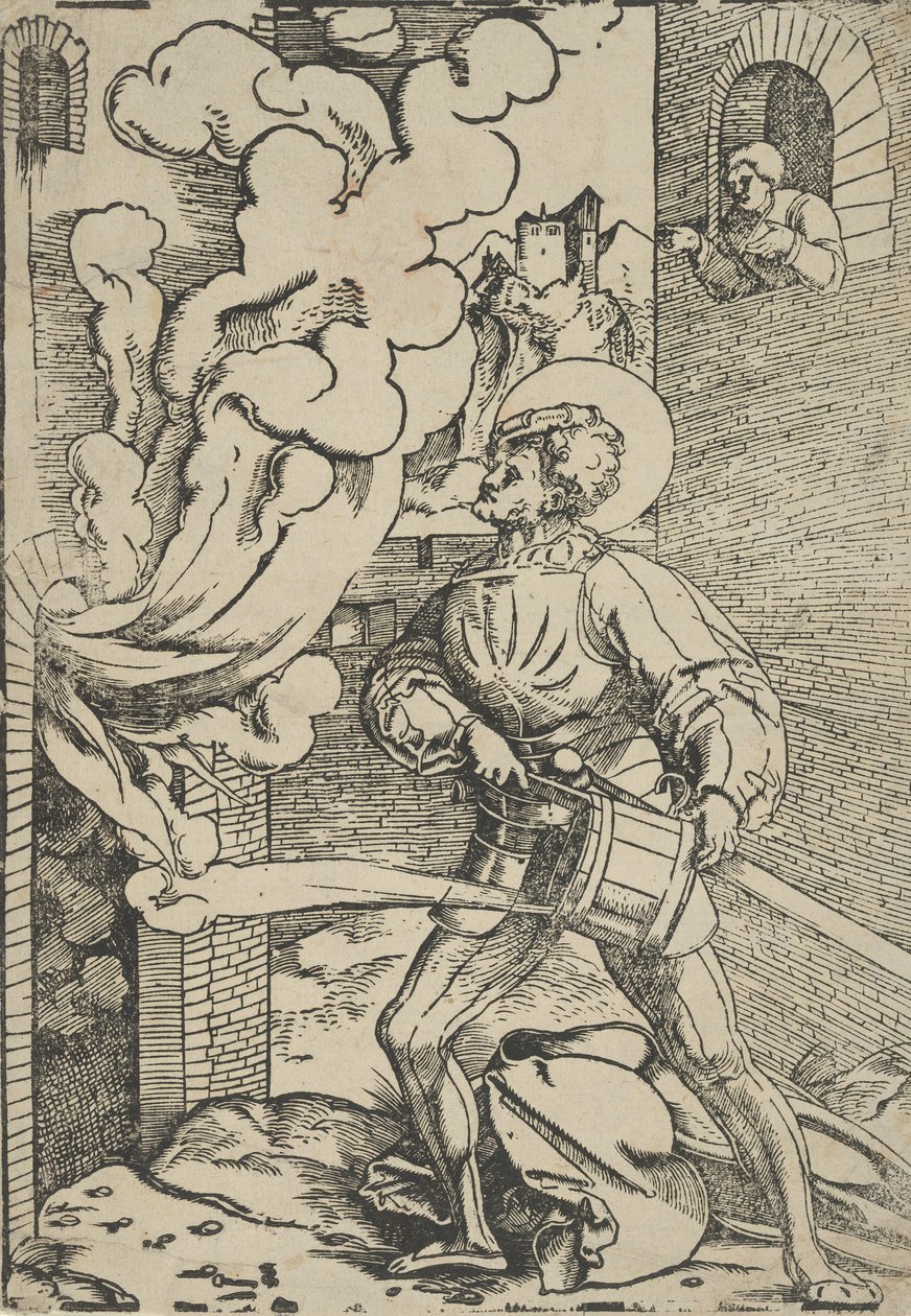 Saint Florian gjenangrep. av Hans Schäufelein the Elder
