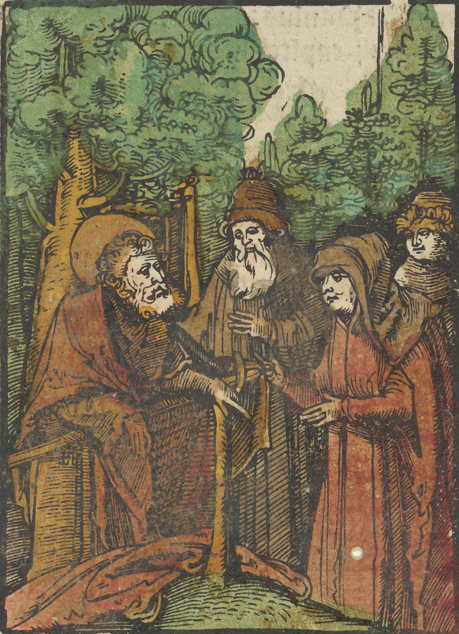 St. Johannes døperen forkynner, fra Das Plenarium, 1517. av Hans Schäufelein the Elder