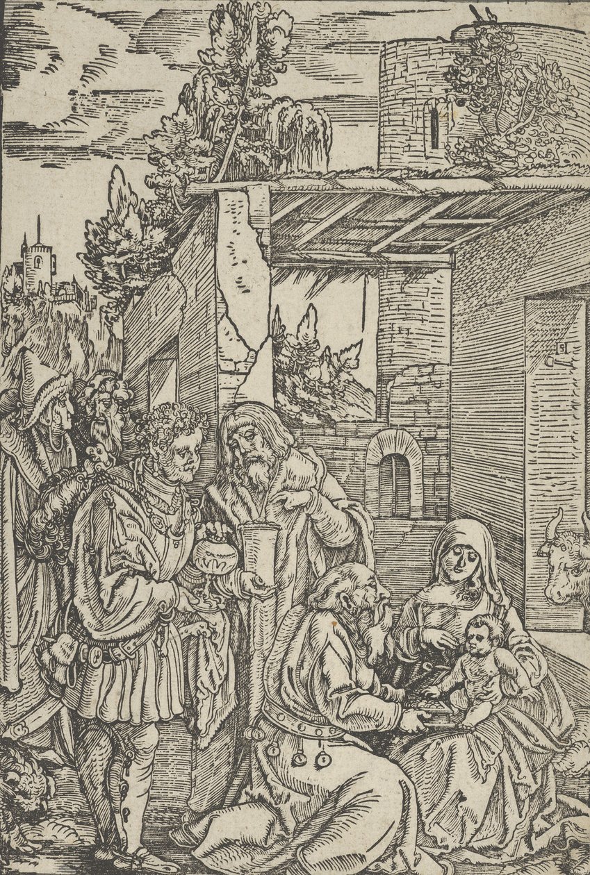 The Adoration of the Magi, fra Ewangeli og Epistel, 1512. av Hans Schäufelein the Elder