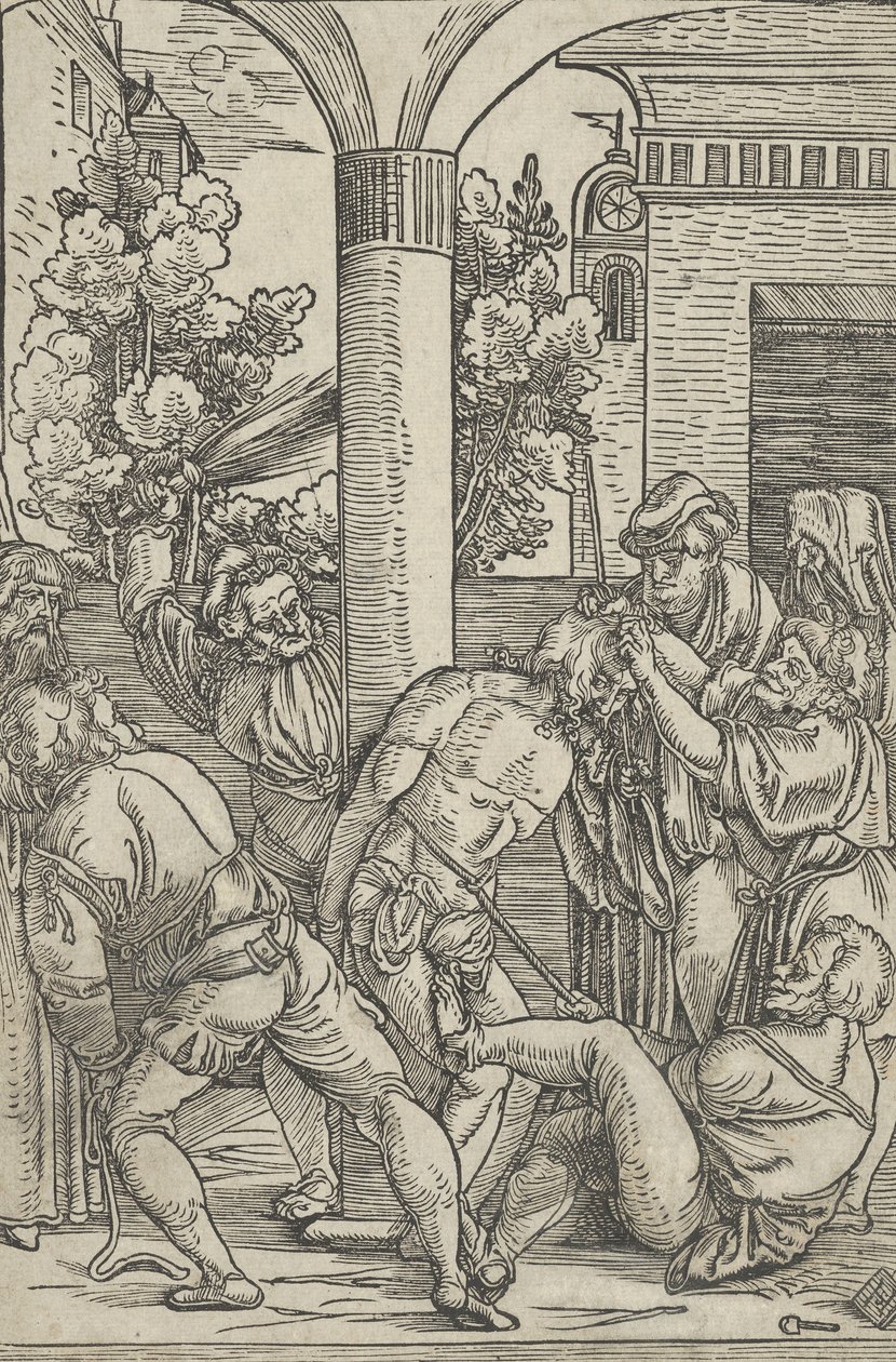 The Flagelation, fra The Life of Christ, ca. 1511-12. av Hans Schäufelein the Elder