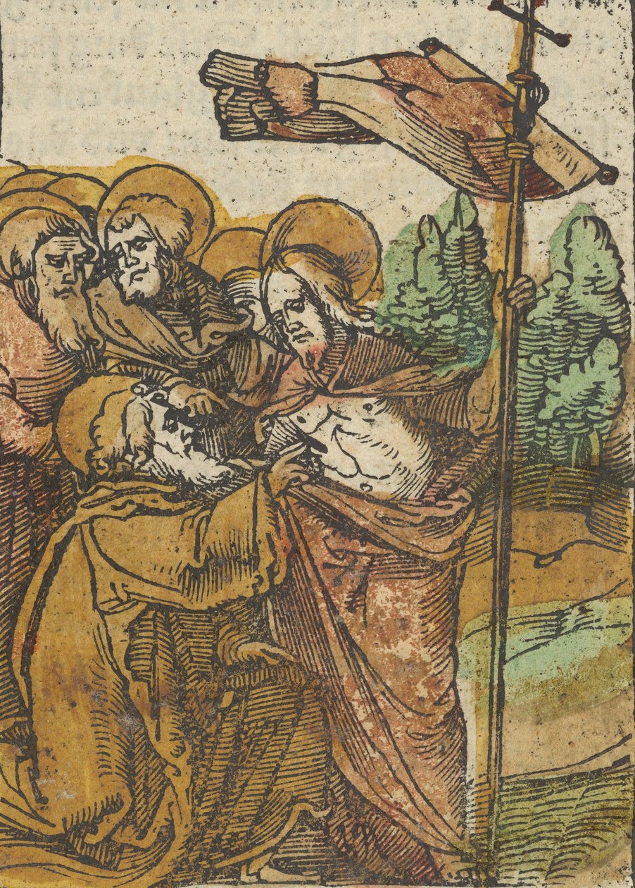 The Incredulity of Thomas, fra Das Plenarium, 1517. av Hans Schäufelein the Elder