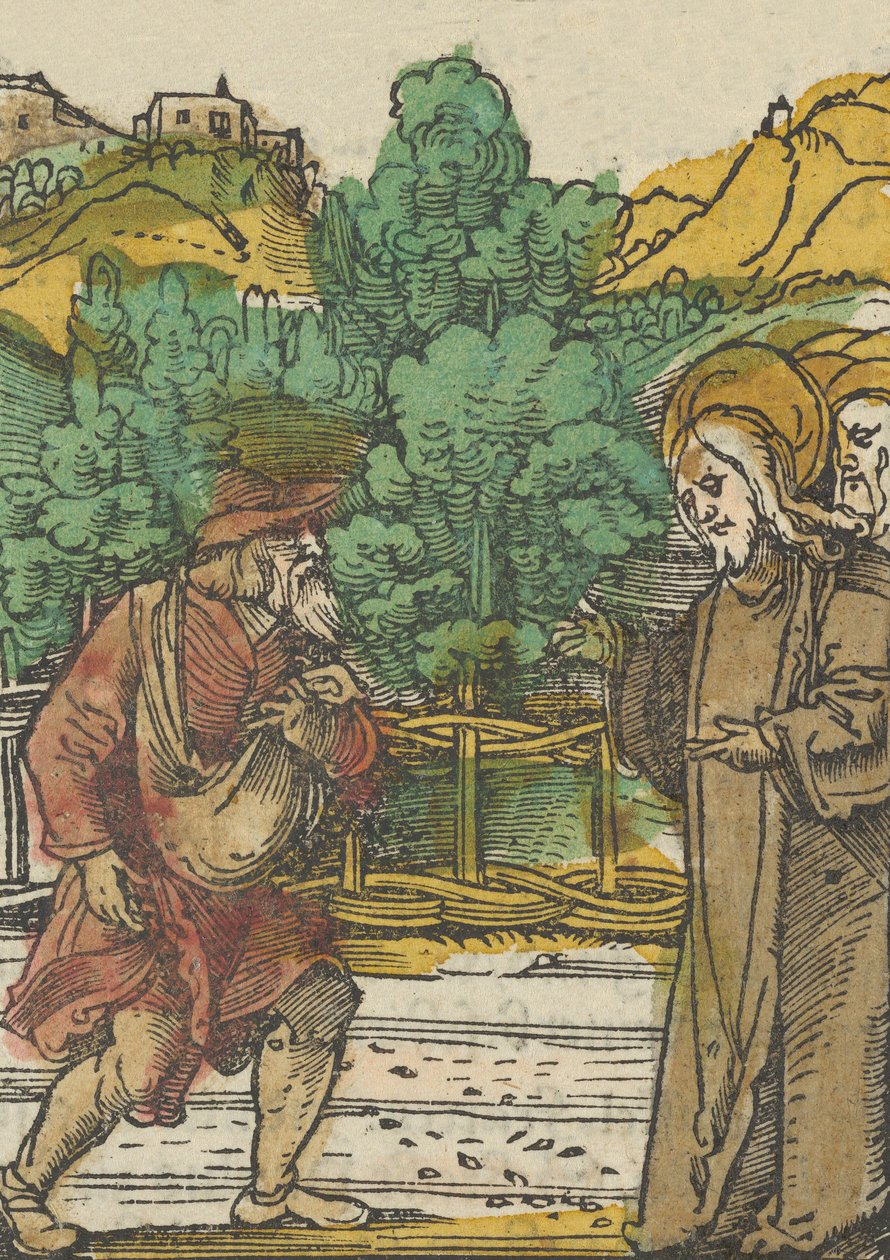 Lignelsen om såmannen, fra Das Plenarium, 1517. av Hans Schäufelein the Elder
