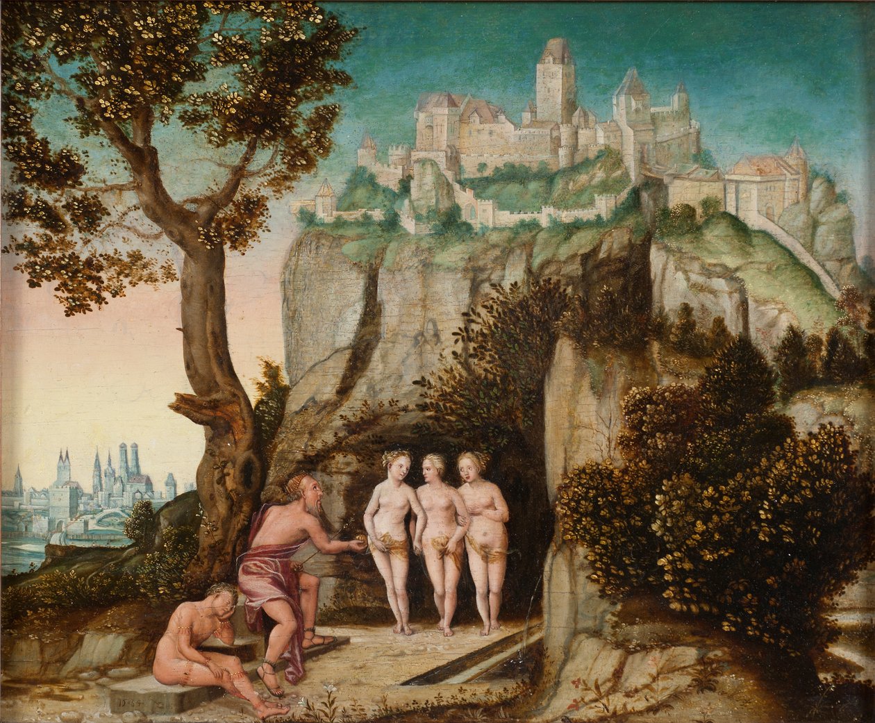 The Judgment of Paris, ca.1540-60 av Hans Schöpfer