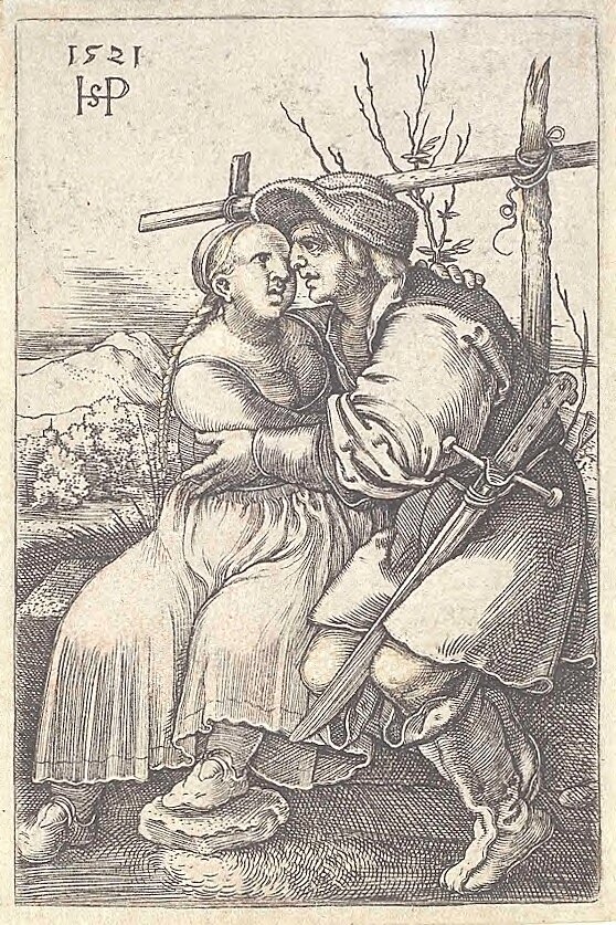 Bonde og hans elskerinne av Hans Sebald Beham